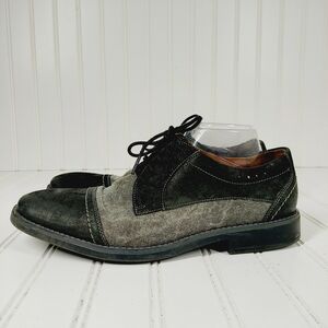 Clarks Black and Gray Oxfords